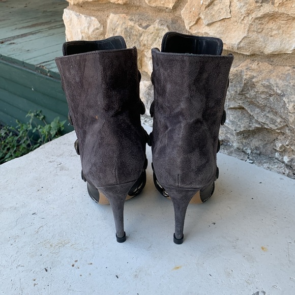Isabel marant suede & cow fur booties - Picture 3 of 4